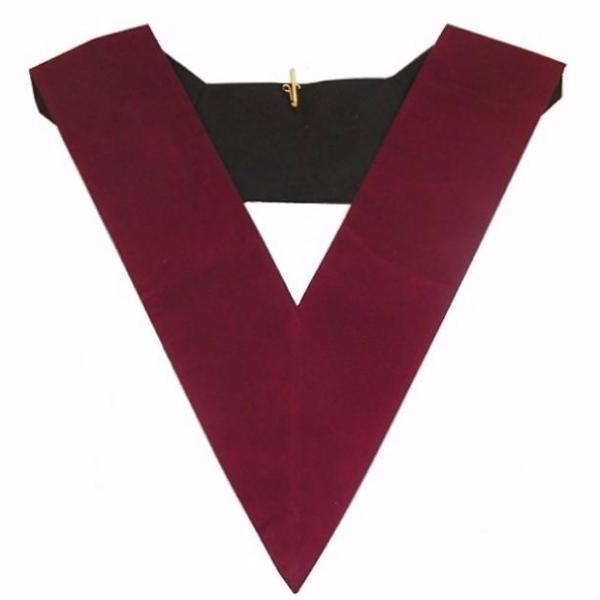 13th Degree Scottish Rite Masonic Collar - Plain Crimson Velvet-Collars-Masonic Makers
