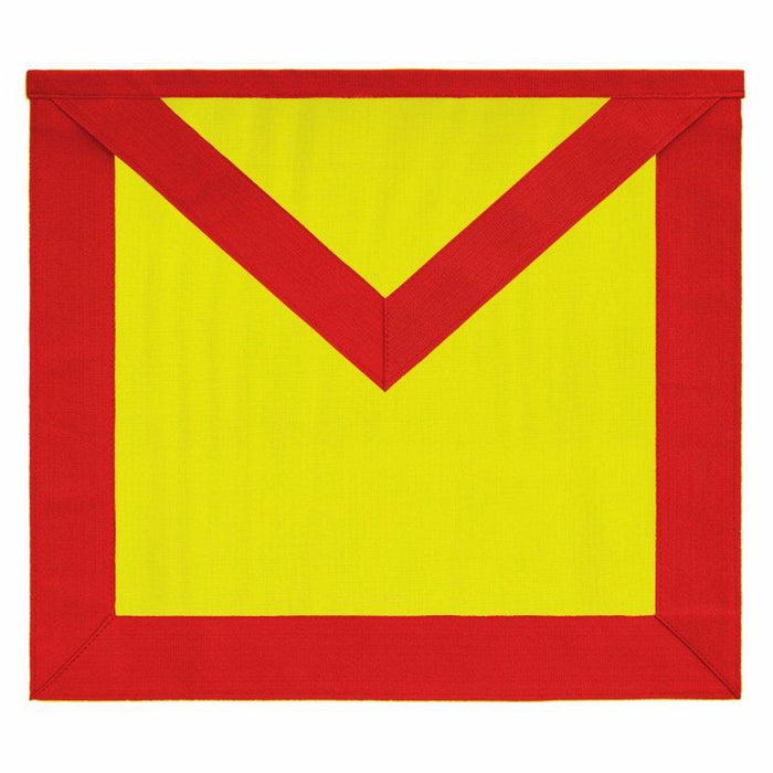 17th Degree Scottish Rite Masonic Apron - Red & Yellow Hand Embroidery-Aprons-Masonic Makers