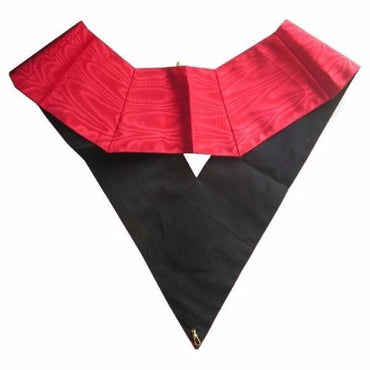 18th Degree Scottish Rite Masonic Collar - Pink Moire Inward-Patted Templar Cross-Collars-Masonic Makers