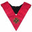 18th Degree Scottish Rite Masonic Collar - Pink Moire Inward-Patted Templar Cross-Collars-Masonic Makers