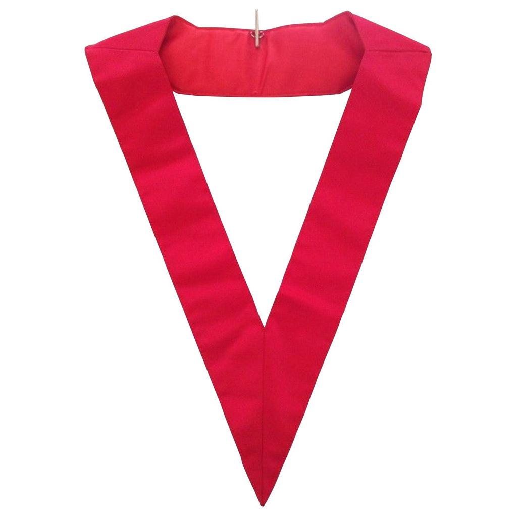 18th Degree Scottish Rite Masonic Collar - Red Satin Grosgrain-Collars-Masonic Makers