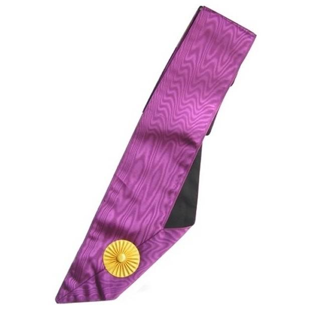 20 Years Memphis Misraim French Regulation Masonic Collar - Purple Moire-Collars-Masonic Makers