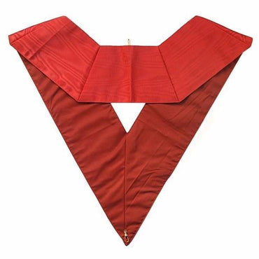 28th Degree Scottish Rite Masonic Collar - Plain Wide Red Moire-Collars-Masonic Makers
