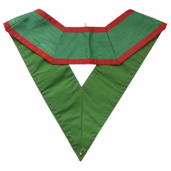 29th Degree Scottish Rite Masonic Collar - Green Satin-Collars-Masonic Makers