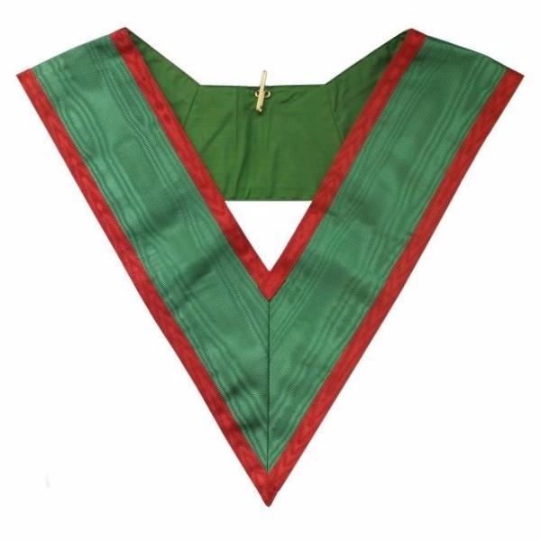 29th Degree Scottish Rite Masonic Collar - Green Satin-Collars-Masonic Makers