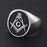 Master Mason Blue Lodge Silver Masonic Ring - High Quality Crafted