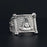 Past Master Blue Lodge Silver Masonic Ring - High Quality Crafted