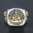 Past Master Blue Lodge Masonic Ring - High Quality Crafted