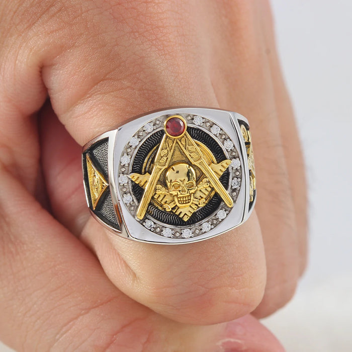 Widows Son Blue Lodge Masonic Ring - High Quality Crafted