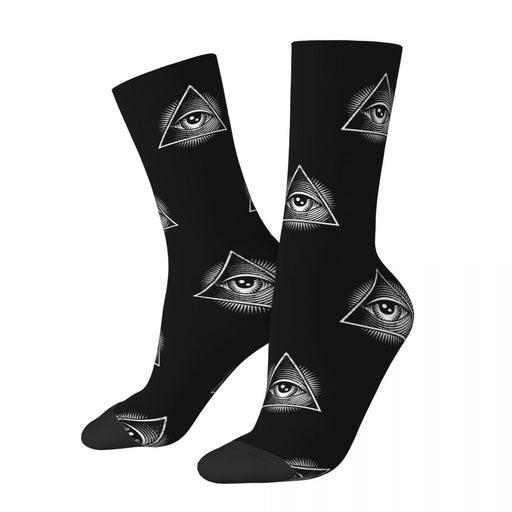 All Seeing Eye Masonic Socks - Dark with Emblem-Socks-Masonic Makers