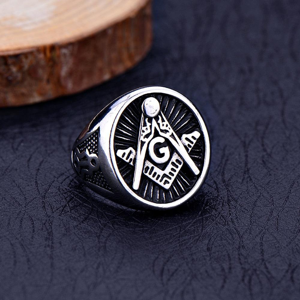Blue Lodge Masonic Vintage Ring-rings-Masonic Makers