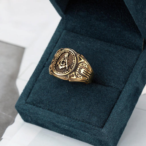 Blue Lodge Vintage Masonic Ring-rings-Masonic Makers