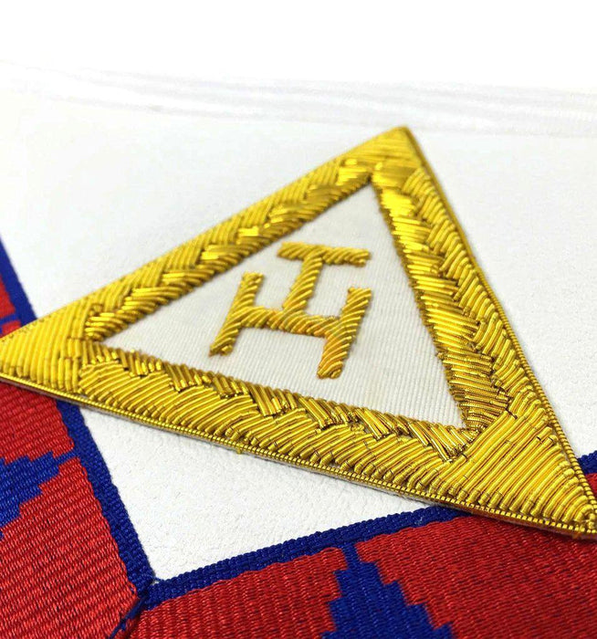 Companion English Royal Arch English Masonic Apron - Red & Blue-Aprons-Masonic Makers