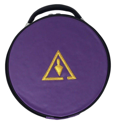 Council Masonic Crown Cap Case - Purple Trowel-Crown Cap Cases-Masonic Makers