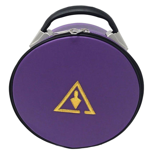 Council Masonic Crown Cap Case - Purple Trowel-Crown Cap Cases-Masonic Makers