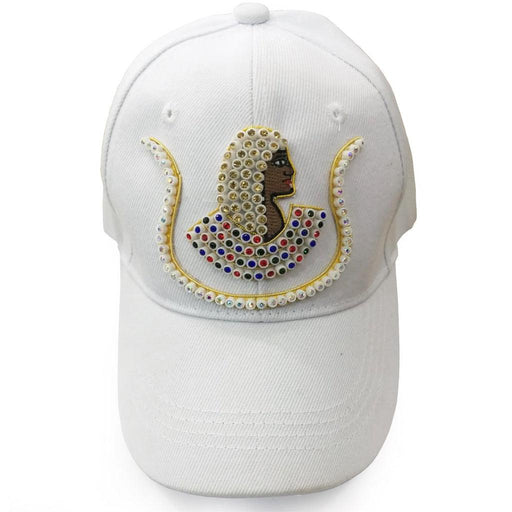 DOI PHA Masonic Embroidery Cap - White with Jewels & Bullion Embroidery-Caps-Masonic Makers