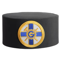 Eminent Prior Knights of the York Cross of Honour Masonic Crown Cap - White & Gold Patch With G-Crown Caps-Masonic Makers