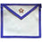 Fellowcraft Memphis Misraim French Regulation Masonic Apron - White with Flaming Star-Aprons-Masonic Makers