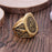 Freemason Illuminati Triangle Gold Masonic Ring - Stainless Steel-rings-Masonic Makers