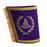 Grand Master Blue Lodge Masonic Cuff - Purple Hand Embroidery With Fringe-Cuffs-Masonic Makers