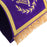 Grand Master Blue Lodge Masonic Cuff - Purple Hand Embroidery With Fringe-Cuffs-Masonic Makers