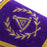 Grand Master Blue Lodge Masonic Cuff - Purple Hand Embroidery With Fringe-Cuffs-Masonic Makers