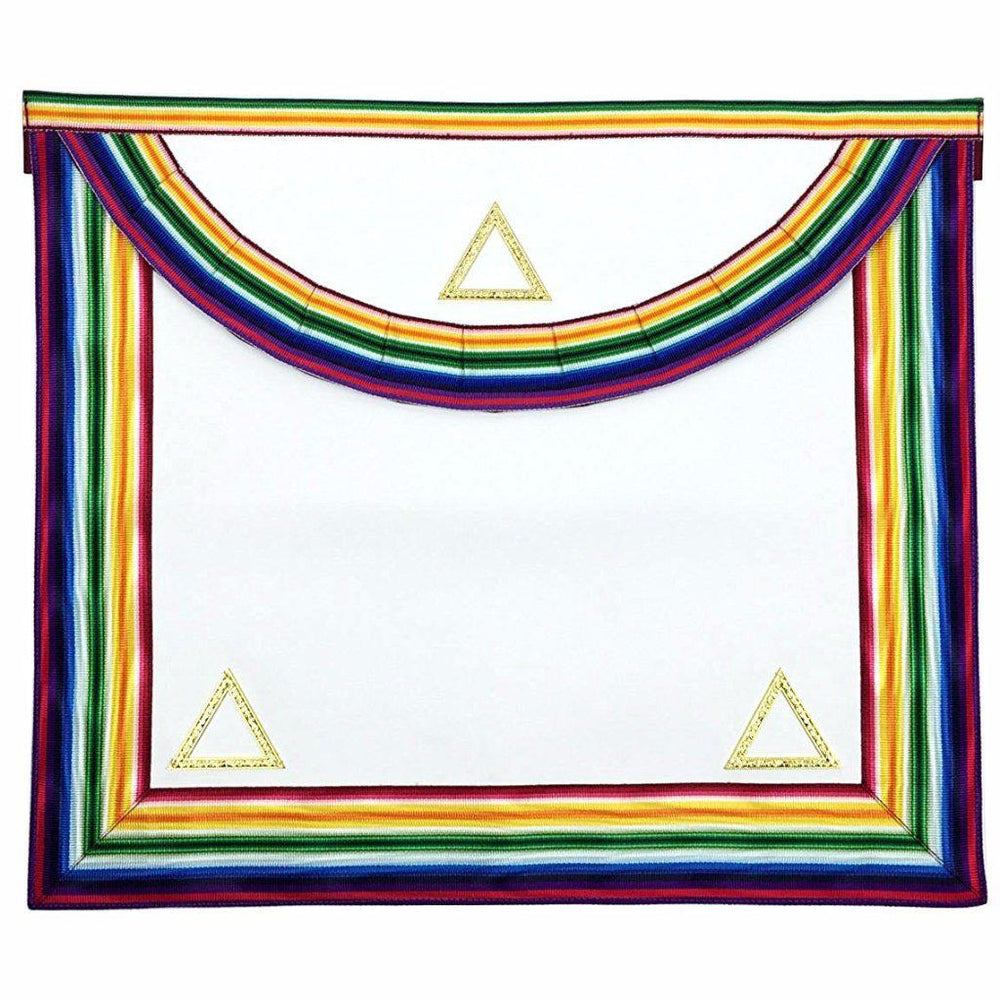 Grand Officers Royal Ark Mariner AMD Masonic Apron - Gold & Multi colour-Aprons-Masonic Makers