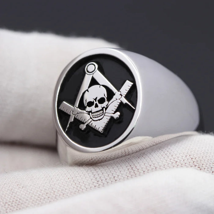 Widows Son Blue Lodge Silver Masonic Ring - High Quality Crafted