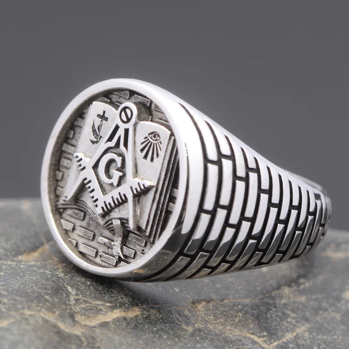 Master Mason Blue Lodge Masonic Ring - High Quality Crafted