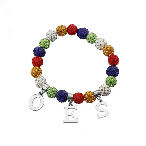 Order Of Eastern Star Masonic Bracelet - Adjustable Chain