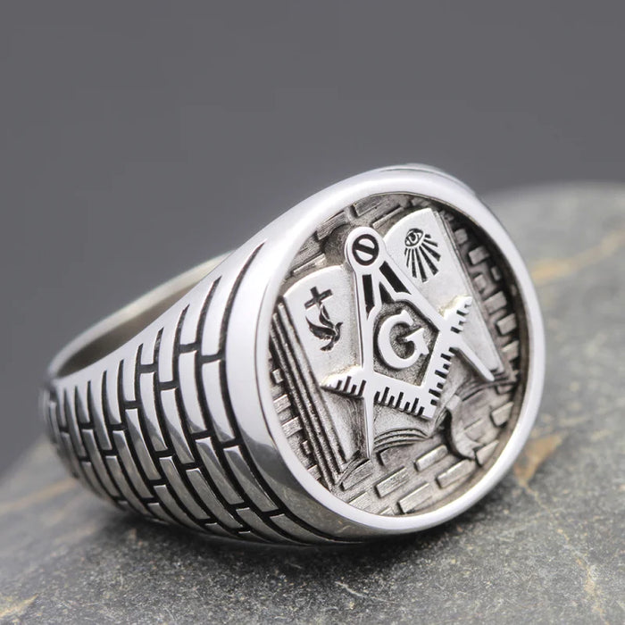 Master Mason Blue Lodge Masonic Ring - High Quality Crafted