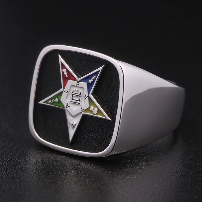 Order Of The Eastern Star OES Masonic Ring - High Quality Crafted