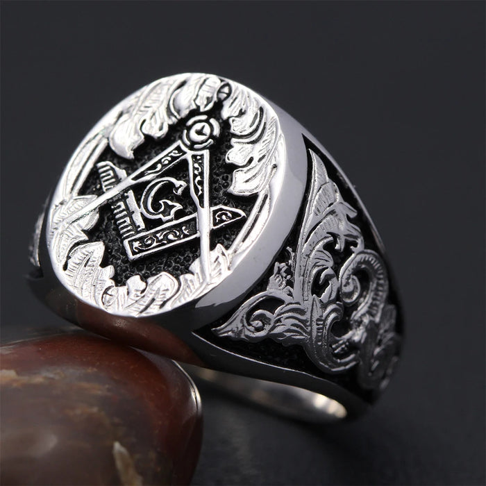 Master Mason Blue Lodge Masonic Ring - High Quality Crafted