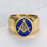 Master Mason Blue Lodge Vintage Stainless Steel Masonic Ring