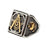 Master Mason Blue Lodge Silver Masonic Ring - Stainless Steel