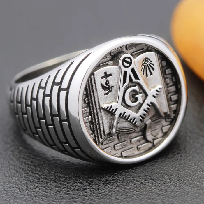 Master Mason Blue Lodge Masonic Ring - High Quality Crafted