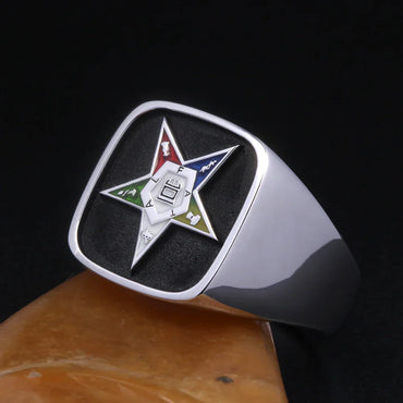 Order Of The Eastern Star OES Masonic Ring - High Quality Crafted