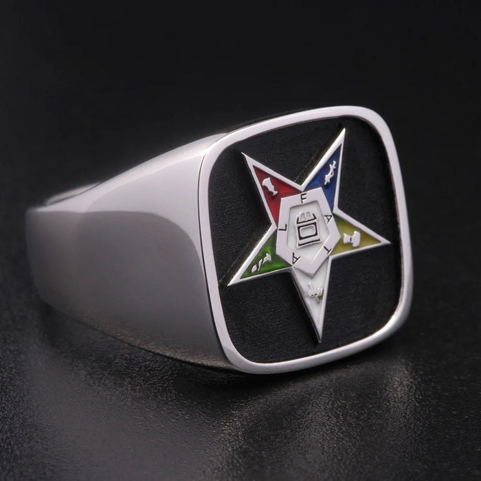 Order Of The Eastern Star OES Masonic Ring - High Quality Crafted