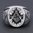 Master Mason Blue Lodge Masonic Ring - High Quality Crafted