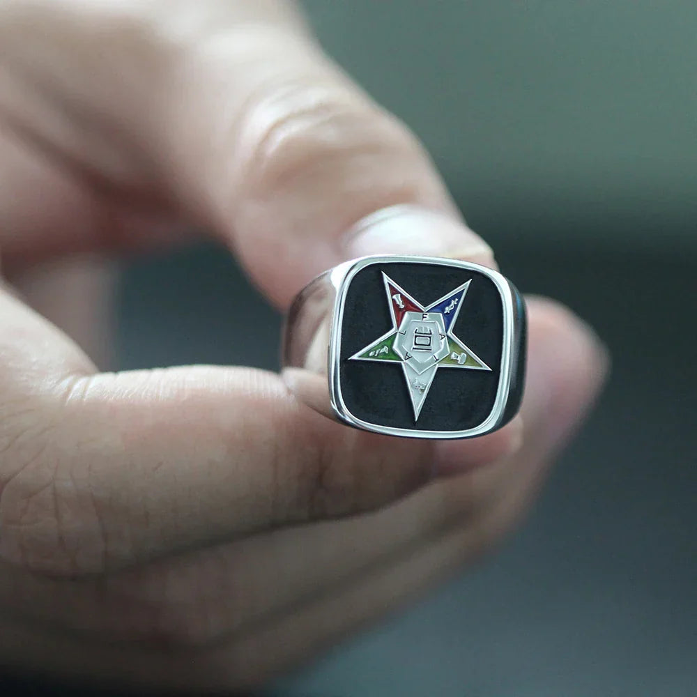 Order Of The Eastern Star OES Masonic Ring - High Quality Crafted