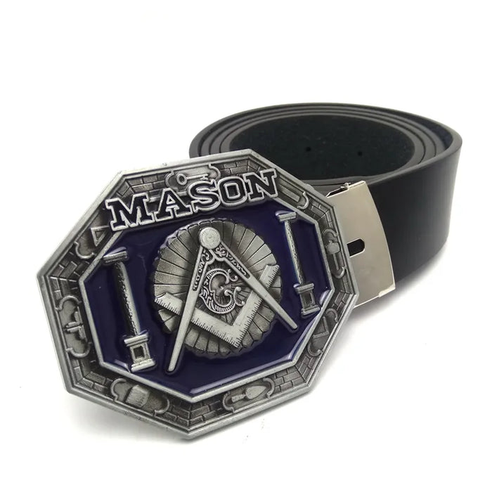 Master Mason Blue Lodge Masonic Belt Buckle - Various Sizes