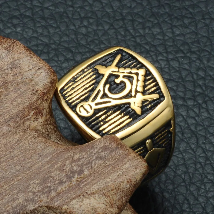 Master Mason Blue Lodge Masonic Ring - Various Color