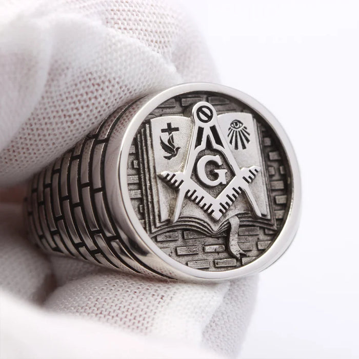 Master Mason Blue Lodge Masonic Ring - High Quality Crafted