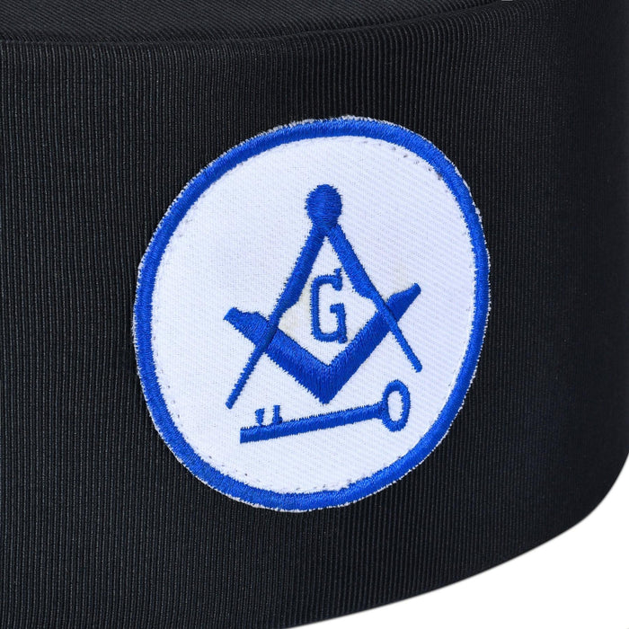 International Masons Masonic Crown Cap - White & Blue Emblem-Crown Caps-Masonic Makers