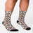 Knight Templar Masonic Socks - White with Emblem-Socks-Masonic Makers