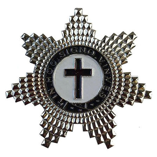 Knights Templar Commandery Masonic Breast Jewel - Silver Plated-Breast Jewels-Masonic Makers