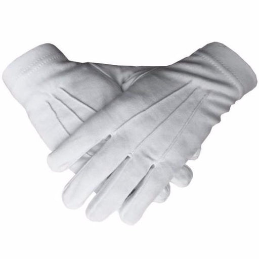 Masonic Glove - White Cotton-Gloves-Masonic Makers