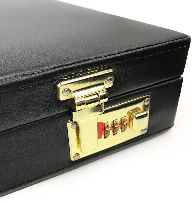 Masonic Leather Briefcase - Black for Apron Cases-Brief Cases-Masonic Makers