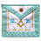 Master Mason Blue Lodge French Masonic Apron - White & Sky Blue Star G Machine Embroidery-Aprons-Masonic Makers