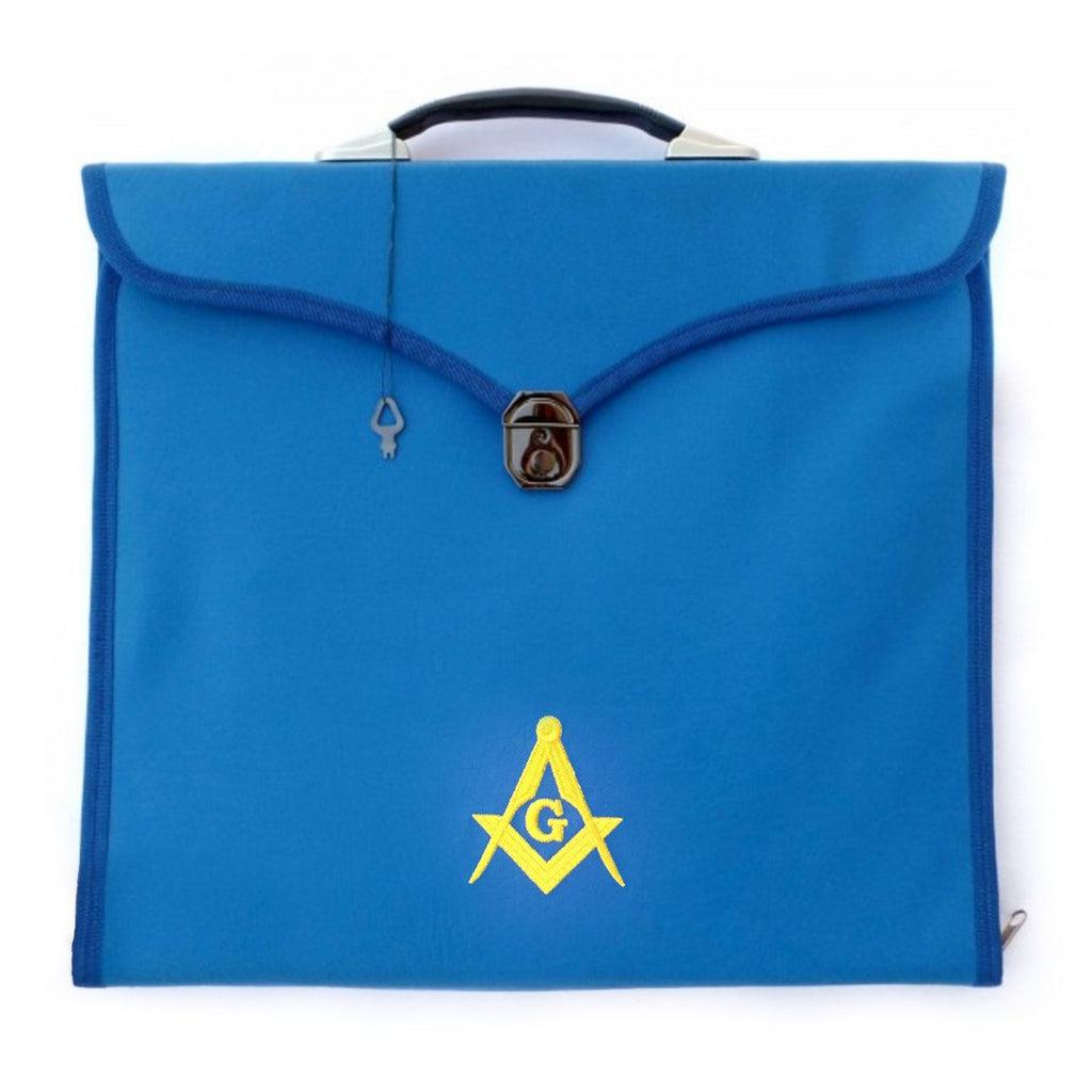 Master Mason Blue Lodge Leather Masonic Apron Case-Apron Cases-Masonic Makers
